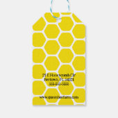 Honing Biologisch 100% natuurlijk product label Cadeaulabel (Achterkant)