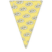 Honing / Bumble Bee Bloemen Geel Welkom Baby Vlaggetjes (Eerste vlag)