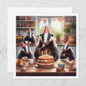 Honing das eten taart, honing das uitnodiging (Voorkant / Achterkant)