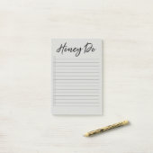 Honing Do List with Checkboxes Grey Notitieblok Post-it® Notes (Op bureau)