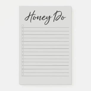 Honing Do List with Checkboxes Grey Notitieblok Post-it® Notes