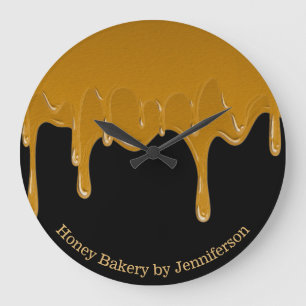Honing Drip Sweets Bakkerij Winkel Kantoor Goud Zw Grote Klok