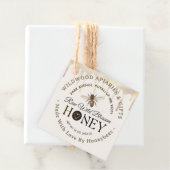 Honing druipen en bij gemaakt met liefde door bije bedankjes labels (In situ)