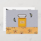 Honing- en bijenkaart briefkaart (Voorkant / Achterkant)