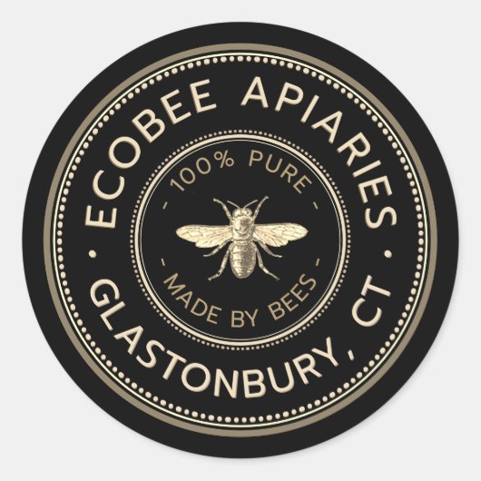 Honing Frans Bijen Promotie Apiary Sticker (Voorkant)