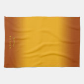 Honing Geel Ombre Theedoek (Horizontaal)