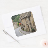 Honing gekleurde huisjes in Castle Combe sticker (Envelop)