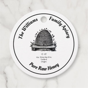 Honing Imkerij Potlabels   Vintage Bijenkorf Bedankjes Labels