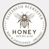 Honing inblikken label met aangepaste kleur bij (Voorkant)