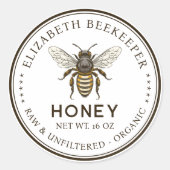 Honing inblikken label met stijl bij (Voorkant)