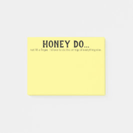 Honing is passief agressief post-it® notes