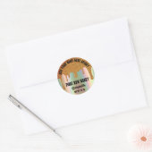 Honing Jar Honeybee Honeycomb Gold Drip Holograaf Ronde Sticker (Envelop)