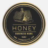 Honing label Black Gold | Honing-Logo (Voorkant)