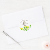 Honing Label Honingbij Skep Zonnebloemen (Envelop)