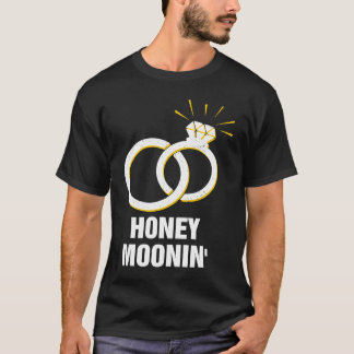 Honing Manen Bruidspartij Jonggehuwd Bruid T-shirt