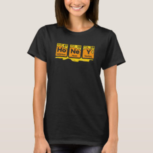Honing Periodiek Tabel Bijenhouders Wetenschap T-shirt