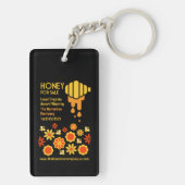 Honing te koop sleutelhanger (achterkant)