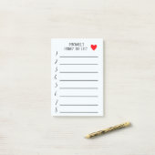 Honing to do lijst gepersonaliseerd post-it® notes (Op bureau)