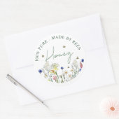 Honing Wildflower Meadow Bee Groen Label Bloem (Envelop)