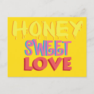 Honing Zoete Liefde Briefkaart