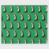 Honingbaasje kerst cadeaupapier (Vlak)