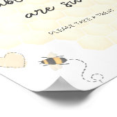 Honingbaby's zijn zoet Neem een traktatie Baby sho Poster (Hoek)