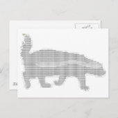 honingbadger ascii briefkaart (Voorkant / Achterkant)