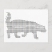 honingbadger ascii briefkaart (Voorkant)