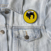 Honingbadger (Creëer uw eigen Gezegde onder hem) Ronde Button 5,7 Cm (In situ)