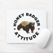 Honingbadger heeft een houding muismat (Met muis)