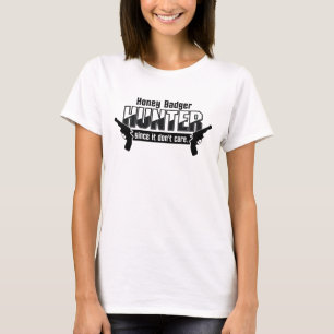 Honingbadger Hunter-shirt - kies stijl en kleur T-shirt
