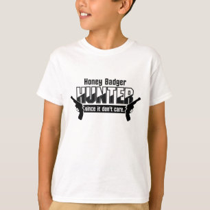 Honingbadger Hunter-shirt - kies stijl en kleur T-shirt