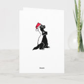 Honingbadger kerst feestdagen kaart (Achterkant)