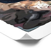 Honingbadger met Pistool Poster (Hoek)