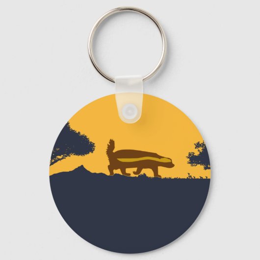 honingbadger sleutelhanger (Voorkant)