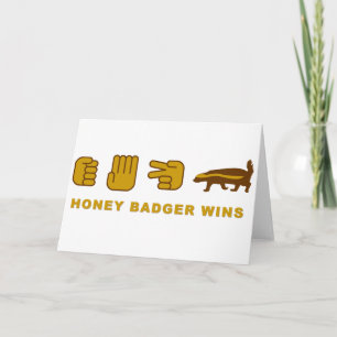 honingbadger wint kaart