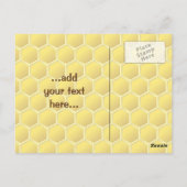 Honingbee cartoon briefkaart (Achterkant)
