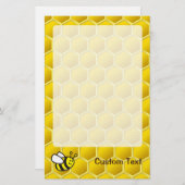 Honingbee Cartoon Briefpapier (Voorkant / Achterkant)