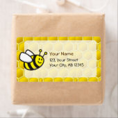 Honingbee Cartoon Etiket (Insitu)