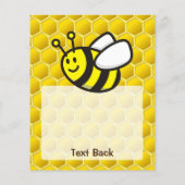 Honingbee Cartoon Flyer (Achterkant)