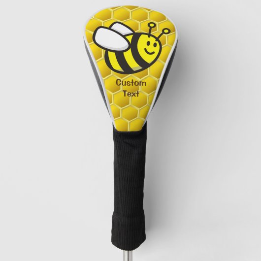 Honingbee Cartoon Golfheadcover (Voorkant)