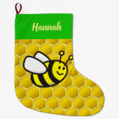 Honingbee Cartoon Grote Kerstsok (Voorkant)