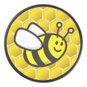 Honingbee Cartoon Hockey Puck (Voorkant)