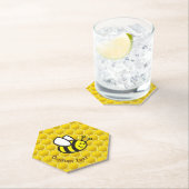 Honingbee Cartoon Kartonnen Onderzetters (Insitu)