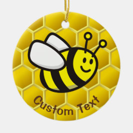 Honingbee Cartoon Keramisch Ornament