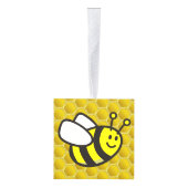 Honingbee Cartoon Kubus Ornament (Rechts)