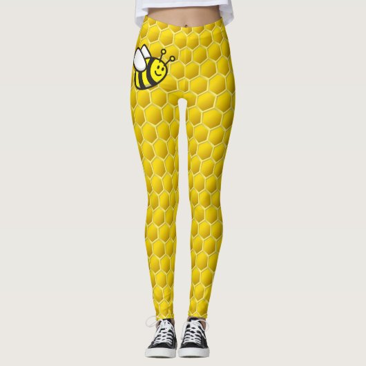 Honingbee Cartoon Leggings (Voorkant)