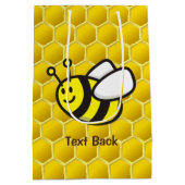 Honingbee Cartoon Medium Cadeauzakje (Achterkant)
