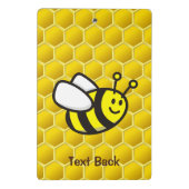 Honingbee Cartoon Mini Klembord (Achterkant)