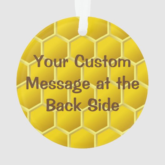 Honingbee Cartoon Ornament (achterkant)
